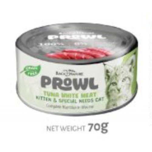 Back2Nature 75g Prowl #CP010 Kitten & Special Needs Cat ((Tuna White Meat)) in Mousse Grain Free 白肉吞拿魚貓罐 幼貓慕絲 無穀物主食罐 75克